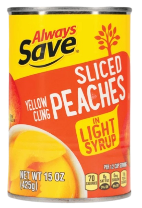 Picture of Always Save Peach Slice Ls 15 Oz