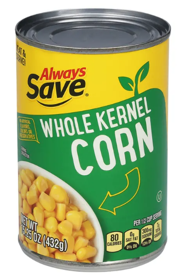 Picture of Always Save Whole Kernel Corn 15 Oz