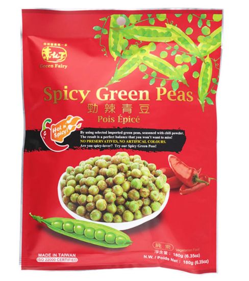 Picture of Green Fairy Black Pepper Green Peas 4.3 Oz