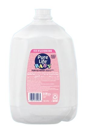 Picture of Pure Life Baby Water With Flouride 128 Oz