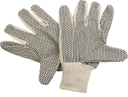 Picture of Canvas With Pvc Dots Gloves Large 1 Set