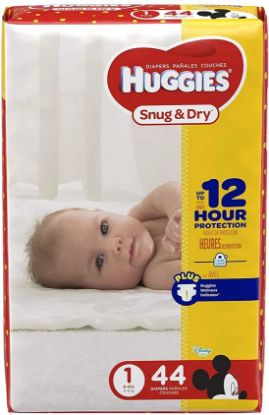 Picture of Huggies Snug And Dry Size 1 44 Ct
