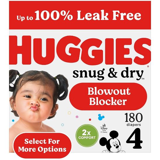 Picture of Huggies Snug Dry Size 4 Mega Box 92 Ct