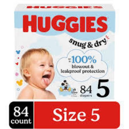 Picture of Huggies Snug Dry Size 5 Mega Box 84 Ct