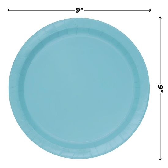Picture of Unique Blue Paper Plates 16 Count 9 In
