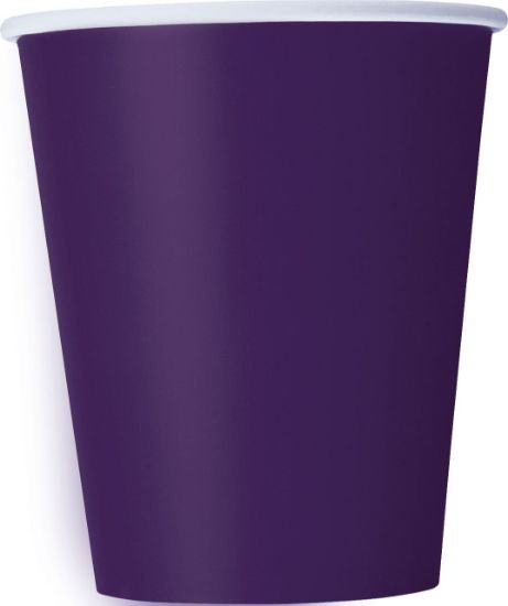 Picture of Unique Purple Disposable Cups 14 Count 9 Oz