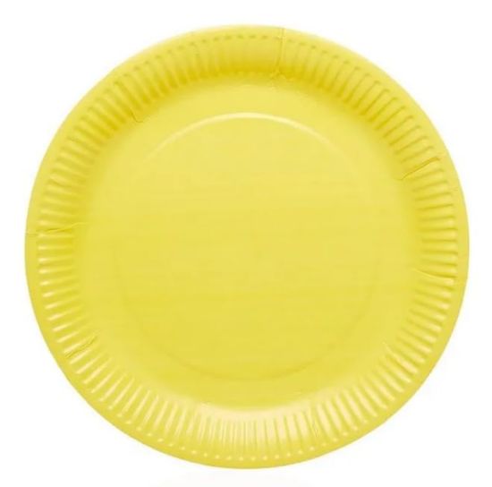 Picture of Unique Yellow Paper Plates 16 Count 9 In
