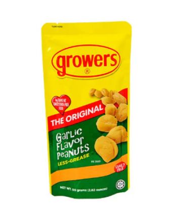 Picture of Growers Peanuts Garlic Flavor The Original 2.82 Oz