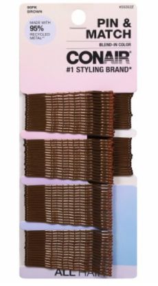 Picture of Conair Bobby Pins Brown 90 Ct