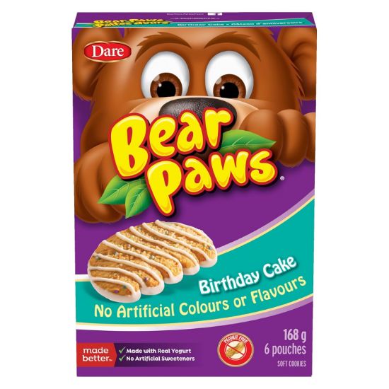 Picture of Dare Bear Paws Soft Cookies Birthday Cake 168 Grams