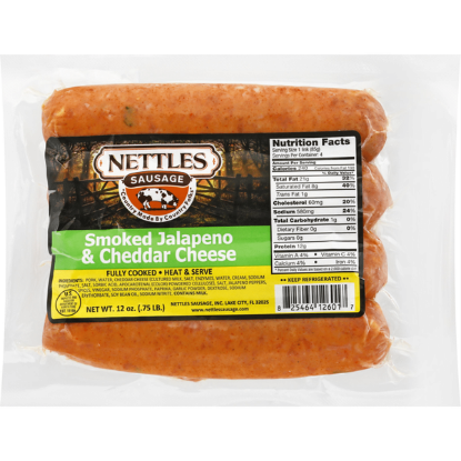 Picture of Nettles Jalapeno Cheddar Smoked Sausage 12 Oz