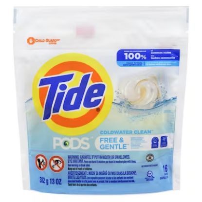 Picture of Tide Liquid Pods Coldwater Clean - Free And Gentle 16 Ct