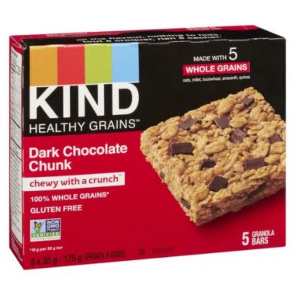Picture of Kind Healthy Grains Granola Bars -  Dark Chocolate Chunk 175 Grams