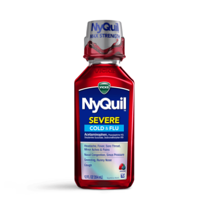 Picture of Vicks Nyquil Severe Cold & Flu Lq Berry 12 Floz