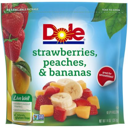 Picture of Dole Strawberries Peaches And Bananas 14 Oz