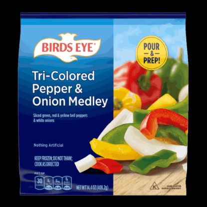 Picture of Birds Eye 3 Color Pepper & Onion Medley 114 Oz