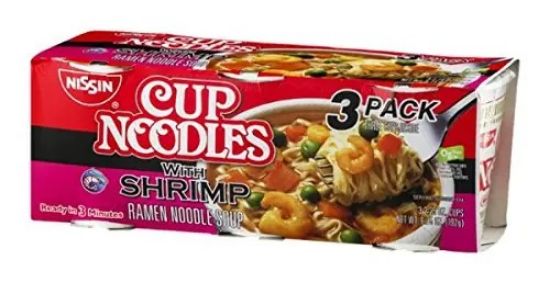Picture of Nissin Cup Noodles Shrimp 3 Ct