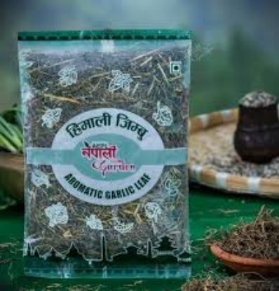 Picture of Nepali Garden Aromatic Dried Garlic Leaf - Jimbu 70 gram