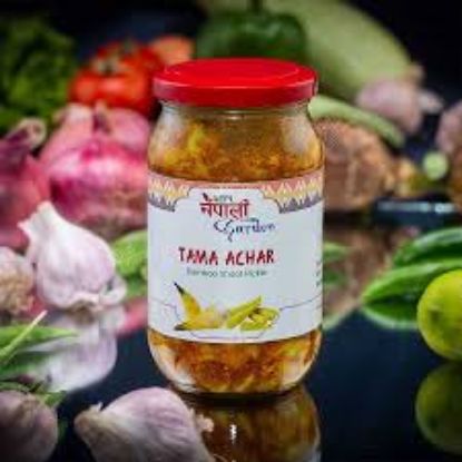 Picture of Nepali Garden Bamboo Shoot Pickle - Tama Achar 350 gram
