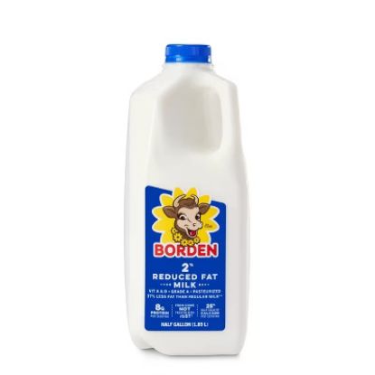 Picture of Borden Milk Half Gallon 2% 0.5 Gallon