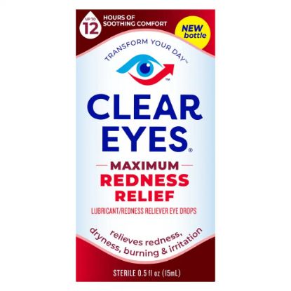 Picture of Clear Eyes Max Redness Relief Eye Drops 0.5 Floz