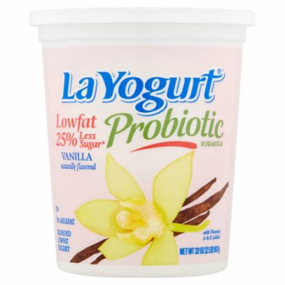 Picture of La Yogurt Lowfat Vanilla Yogurt 32 Oz