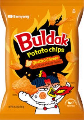 Picture of Potato Chips - Buldak Quattro Cheese (Samyang) 120 gram