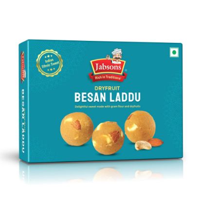 Picture of Jabson Packed Sweets Dryfruit Besan Laddu 200 gram