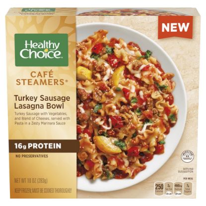 Picture of Healthy Choice Cafe Streamers Turkey Sausage Lasagna Bowl 10 Oz