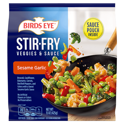 Picture of Birds Eye Sf Veg And Sesame Garlic Sauce 15 Oz