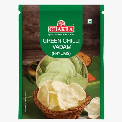 Picture of Chakra Green Chilli Vadam 200 gram