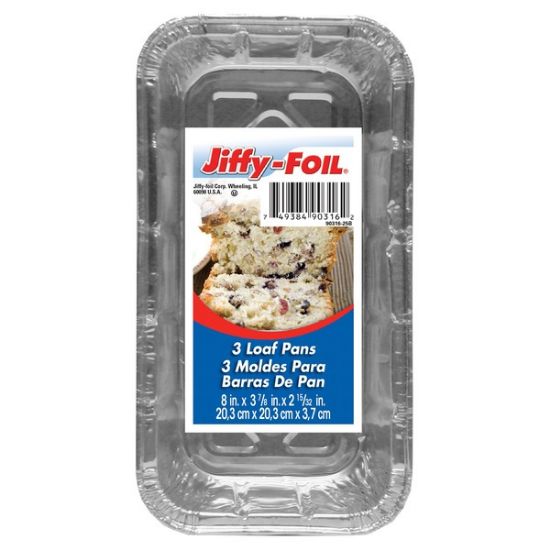 Picture of Jiffy Fl 3 Loaf Pans 3 Ct