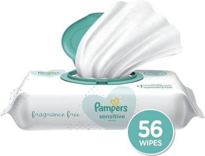 Picture of Pampers Sensitive Baby Wipes Fragrance-Free 56 Ct