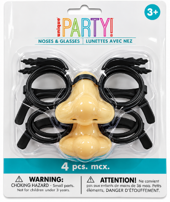Picture of Unique Noses & Glasses 4 Pc