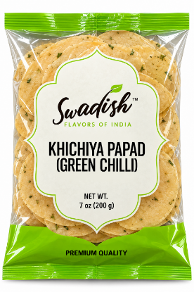 Picture of Swadish Khichiya Papad (Green Chilli) 200 Grams
